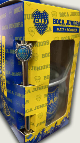BOCA JUNIORS MATE + Pajita en Caja Argentina - Imagen 2 de 2
