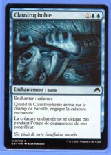 2 X MAGIC MTG Origines ORI FR #50 Claustrophobie / Claustrophobia