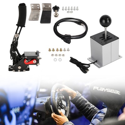 USB Handbrake with and 6+R H Shifter for Logitech G29 G920 Steering Wheel EP