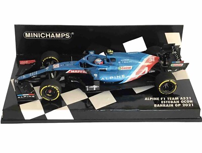 Minichamps 417210131 Alpine A521 Esteban Ocon #31 F1 Bahrain GP 2021 1:43