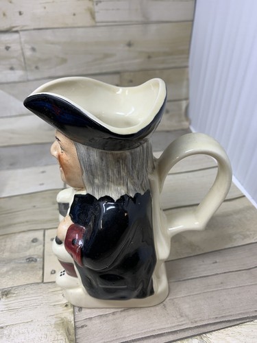 TOBY JUG Vintage Toby Jug Staffordshire England Full Body Colonial Man - Picture 2 of 5