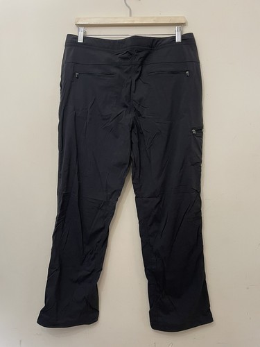 LL Bean black walking trousers outdoors hiking stretch pockets zip size 16 R - Picture 7 of 10