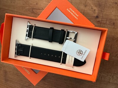 Tory Burch McGraw Apple Watch  double T Leder neu schwarz NP 149 