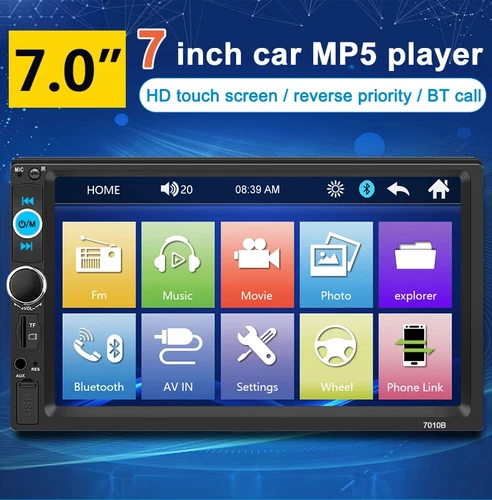Radio Estereo De Pantalla Para Coche Carro WiFi Tactil Doble 2 Din Bluetooth 7''