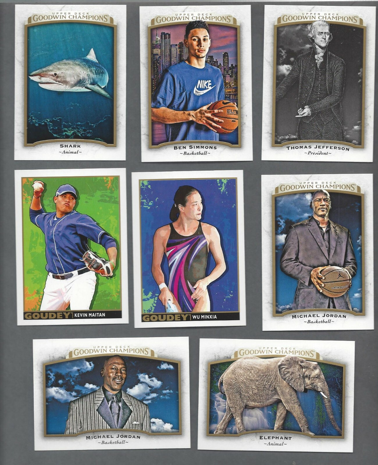 2017 UPPER DECK GOODWIN CHAMPIONS w/ GOUDEY INSERT (STARS. HOF) - U PICK!!