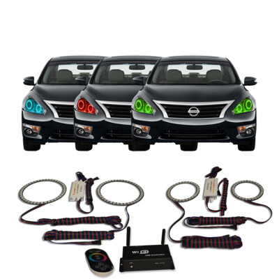 RGB Multi Color WIFI Headlight Halo kit for Nissan Altima 13-15