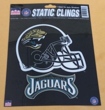 Jacksonville Jaguars Static Clings Window Sticker 6 1/4