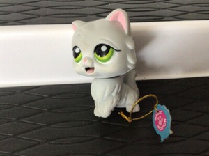 Littlest Pet Shop LPS Grey Magic Motion #5 Persian Cat w/Original Tag | eBay