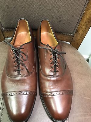 Allen Edmonds Byron Size 13 AA Men\'s Brown Leather Dress Shoes, Narrow Oxford Allen Edmonds Brown Oxford Dress Shoes for Men for sale | eBay main image 4