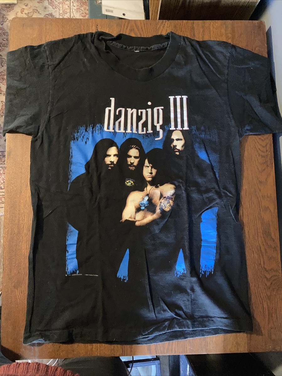 Danzig III 1992 Dirty Black Summer Vintage Tour Shirt RARE