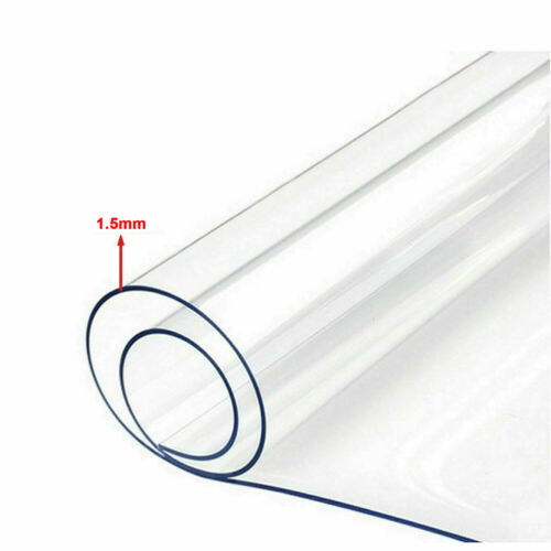 Copritavolo PVC Vinile Trasparente Trasparente Spessore 1,5mm Protezione Plastica - Foto 2 di 12