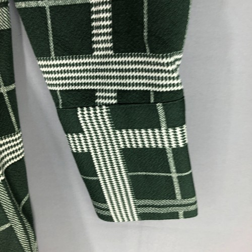 Attitudes by Renee Knit Swing Shirt Extra Small Forest Green Button Front Pocket - Picture 5 of 12