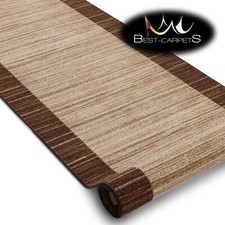 Runner Rugs, STREIFEN brown, NON-slip,Modern, strips Width 57cm-133cm extra long