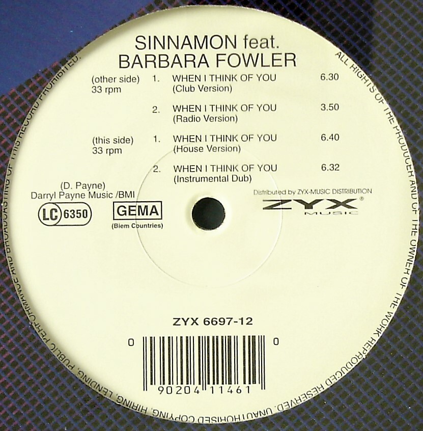 Dancer / In The Beginning...　LP SINNAMON / BARBARA FOWLER 