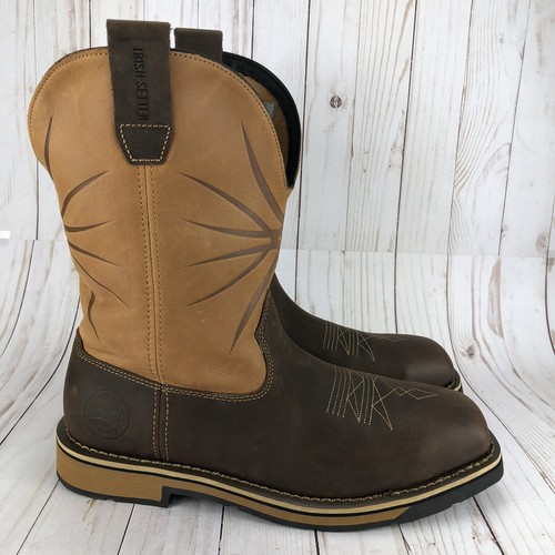 Irish Setter Red Wing Walker Stiefel Cowboy Western Arbeit Stahlkappe braun Herren Gr. 12 - Bild 1 von 11