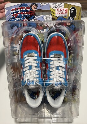Bape A Bathing Ape x Marvel Comics Bapesta FS-001 Low Captain