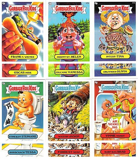 GARBAGE PAIL KIDS SERIES ANS4 SCRATCH AND STINK SET (12) | eBay