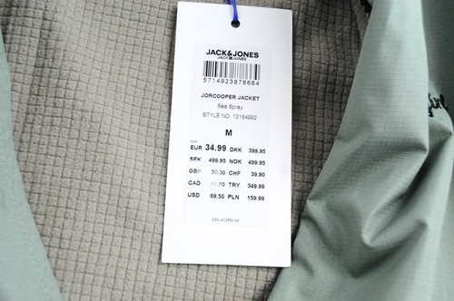 JACK & JONES Men's Jorcooper Jacket M Green Lightweight Overshirt - Picture 6 of 9
