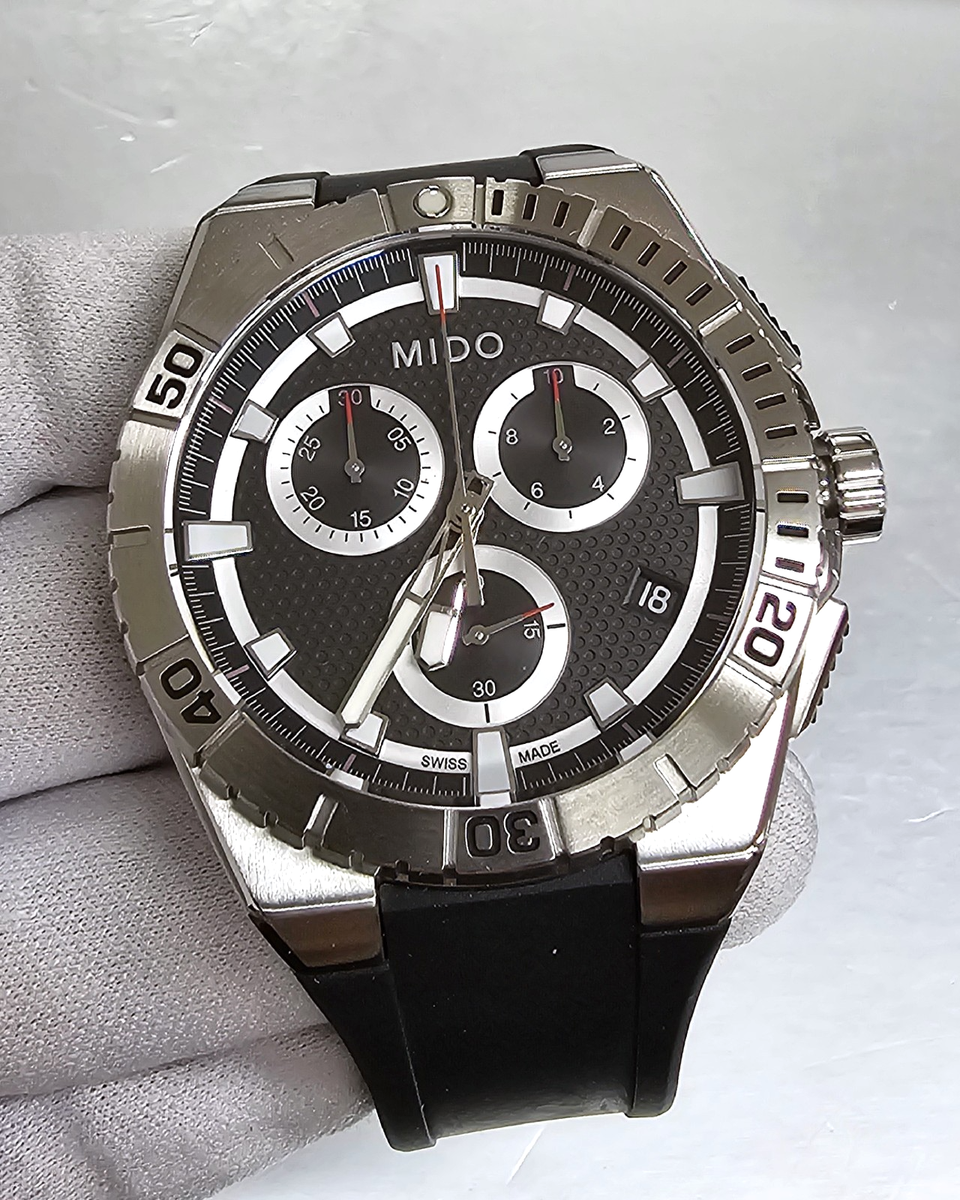 MIDO Ocean Star Quartz Chrono 44MM Mens Watch