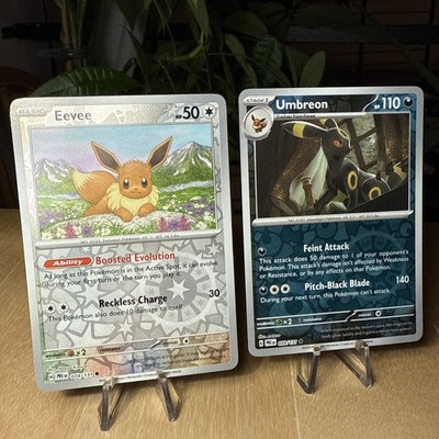 Pokémon TCG SV-Prismatic Evolutions Umbreon Eevee #59/131 Rare Reverse Holo 