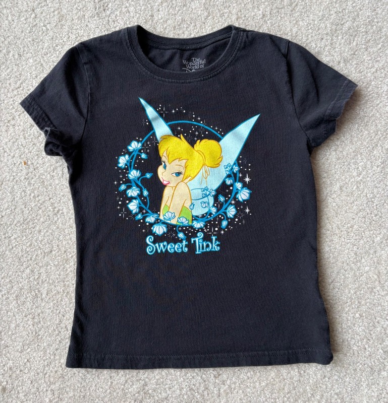Disney Tinkerbell "Sweet Tink" Shirt Girls Size M 7-8