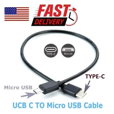 USB 3.1 USB-C Type C to Micro USB Male Sync OTG Charge Data Transfer Cable Cord