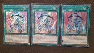 3x Bingo Maschine, los!!! - Secret Rare, Deutsch !!! Playset Seto Kaiba 