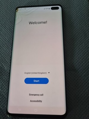 Samsung Galaxy S10 Plus 128GB schwarz entsperrt Android funktioniert gesprungenes Display