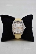 Orologio Donna Cronotech Con Strass , Cinturino Panna