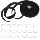  1 Set Adjustable Cable Straps: 10m Black Reusable Fastening Cable Ties With 50
