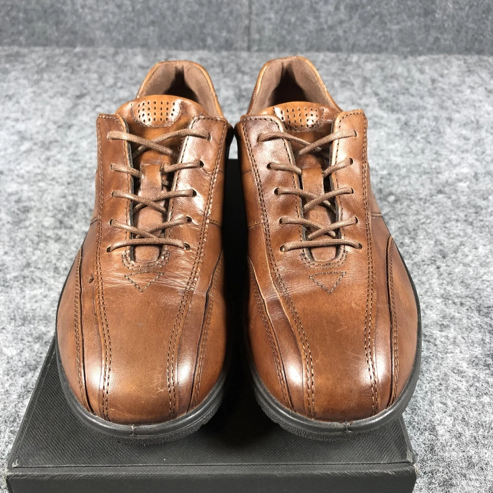 Zapatos Ecco Para Mujer Talla 6 Cuero Marrón Informales Cómodos Caminar Tenis Con Cordones Foto 4 de 4