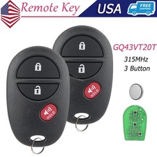 2 For 2006 2007 2008 2009 2010 Toyota Tacoma Remote Car Keyless Entry Key Fob