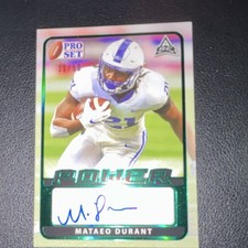 Leaf 2021 Pro Set Power Emerald Foil Autograph Mataeo Durant BA-MD1 1/50 Rookie
