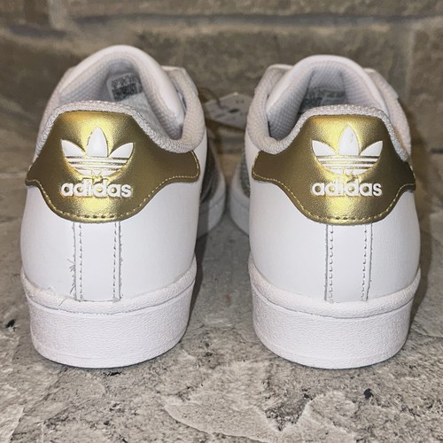 Baskets Adidas Superstar FX7483 2022 Cloud-Blanc Or Métallisé Chaussures 6 Femmes - Photo 5/8
