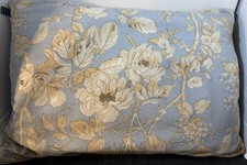 Ralph Lauren 13X20 Down Insert Gold Roses Blue Background Cottage Pillow Cover