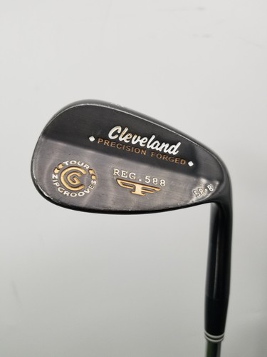 CLEVELAND 588 FORGED BLACK PEARL WEDGE 58*/8 STIFF DYNAMIC GOLD XP 35" GOOD