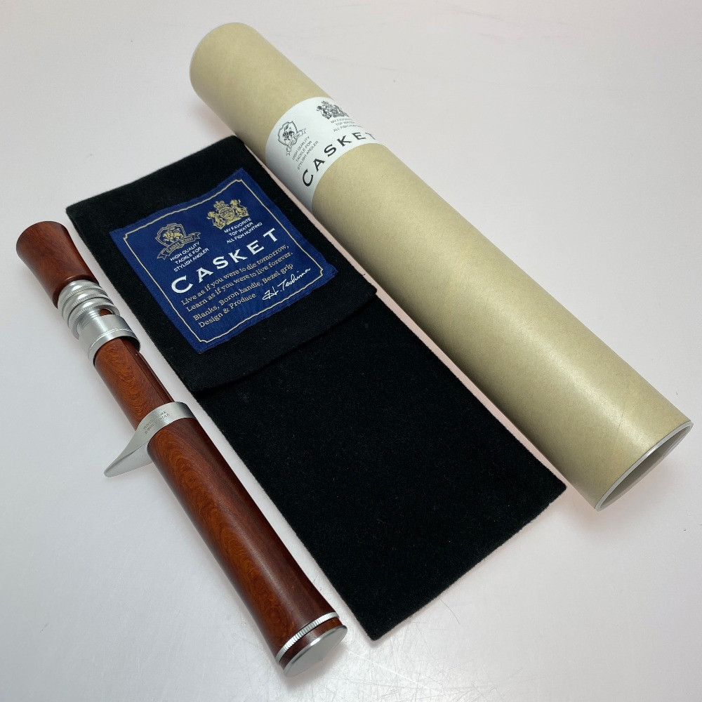 Casket Boron Handle All Wood Lure Rod Condition A W/ Case Rank | eBay