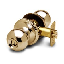 Entry Door Knob Keyed Entry Handle with Lock and Key, ANSI Grade-3 Certifie...