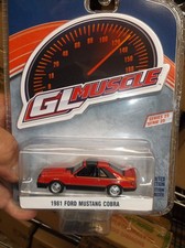 Greenlight 1/64 Muscle 1981 Ford mustang cobra red NIB