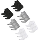 6 Pairs Trainer Socks for Men Ankle Socks with Arch Support and Mesh Top