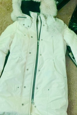 moose knuckle, white jacket women's