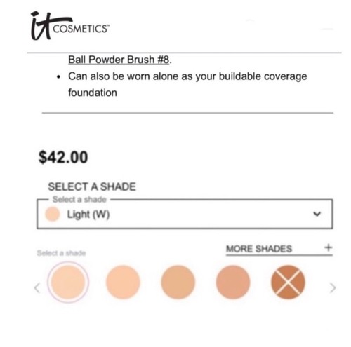 IT (LIGHT (W) ) CC+ Airbrush Perfecting Powder SPF 50+ | ~NEW~ - Picture 3 of 3