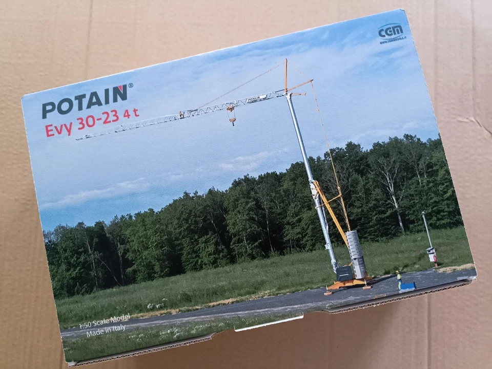POTAIN EVY 30-23 1:50 Scale Selferecting Tower Crane  - CGM Models New - Immagine 2 di 4
