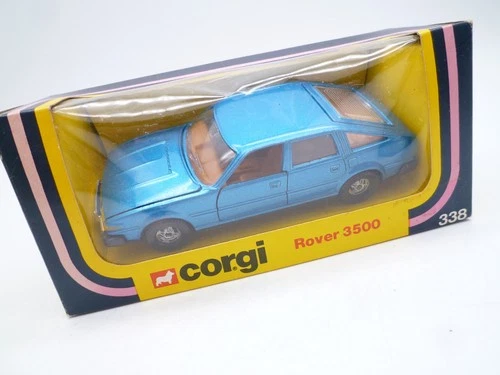 VINTAGE CORGI TOYS 338 ROVER 3500 IN ORIGINAL BOX 1979