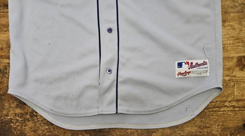 Camiseta deportiva Russell Athletic de visitante auténtica de los Dodgers de Los Ángeles talla 48 desgastada - Imagen 13 de 14