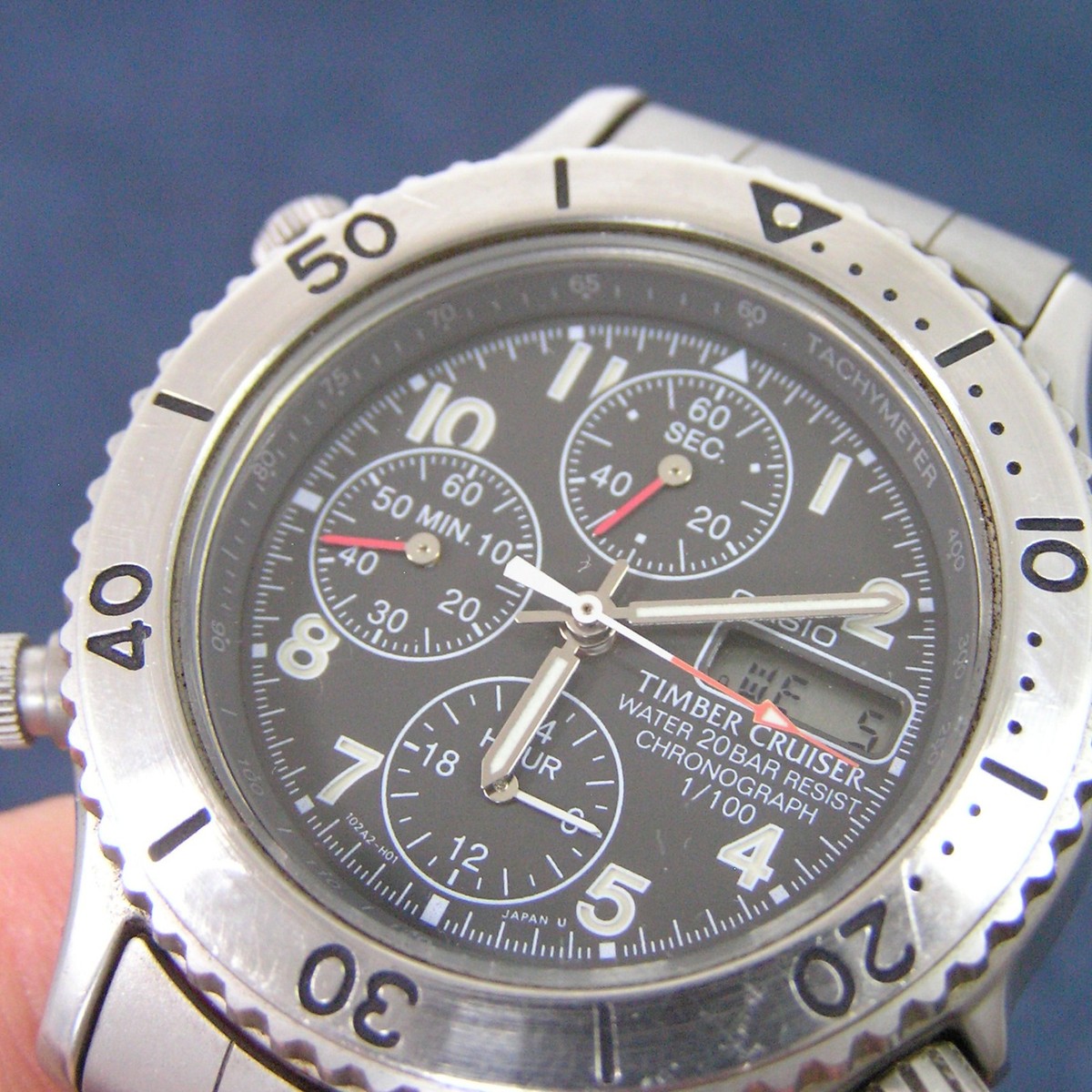 Japan Exclusive!] CASIO TIMBER CRUISER TIC-104 90s Military Watch