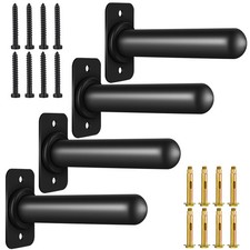 Wall Mounted Weight Plate Holder for 2" Olympic Plates, Heavy Duty Steel Weig...