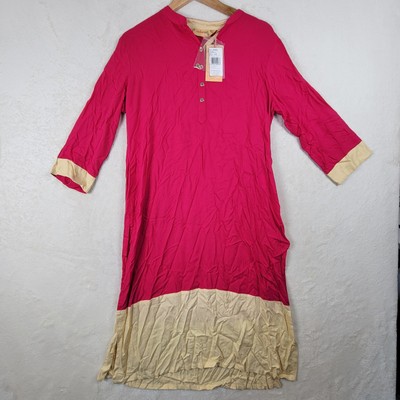 casual fuchsia dress Fuchsia Floral Cotton Midi Dress - Casual Dresses