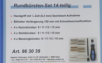 StahlbüRsten ReinigungsbüRsten Messing RundbüRsten-Set 14Tlg Nylon Bohrmaschinen