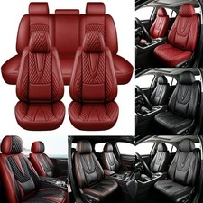 For Chevrolet Colorado Luxury Faux Leather Seat Cover Front Rear 5-seat Full Set